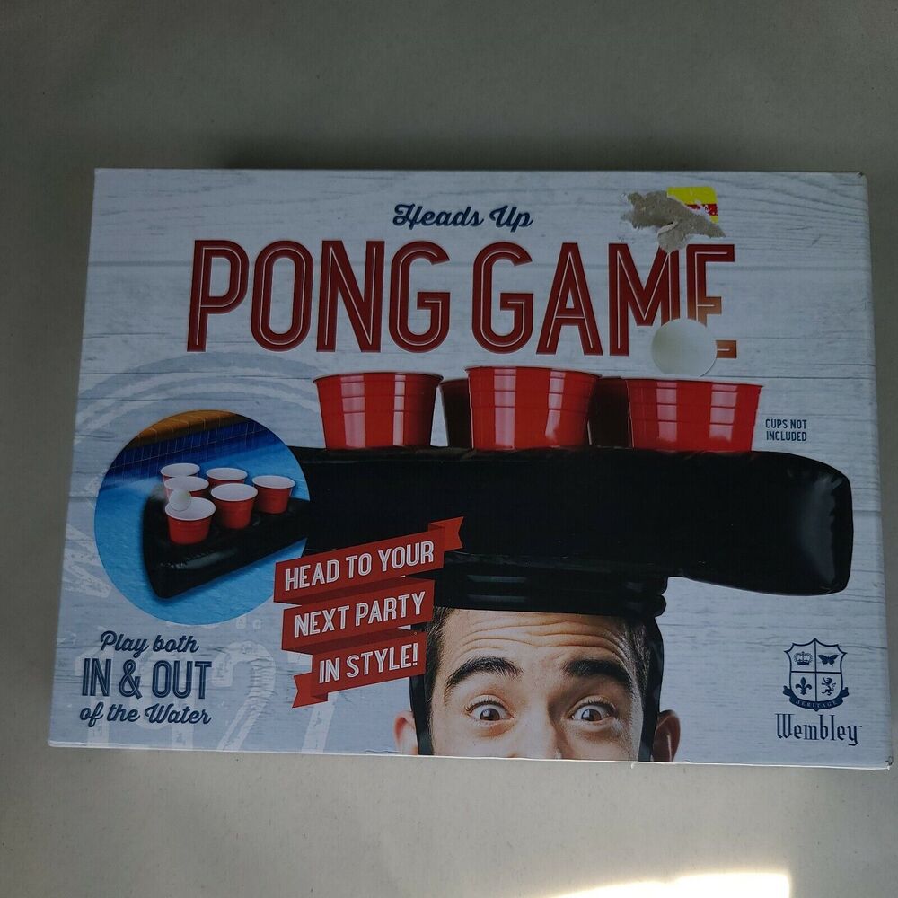 Heads up Pong Game by Wembley Play in/out Of Water NIB